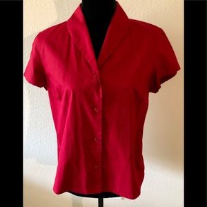 TALBOT’S SHORT-SLEEVE BLOUSE-SIZE M